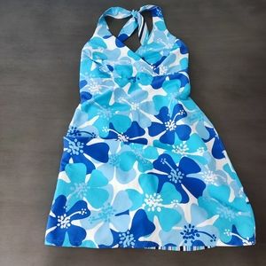 Summer Floral Mini Dress Two sided Size S/M